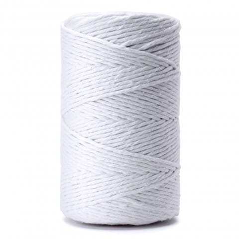 SZNUREK SKRĘCANY 1PLY 5MM DŁ. 100M - BIAŁY (KOD 30)